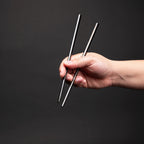 Set de 10 palitos chinos «CHOPSTICKS» de Acero inoxidable 2