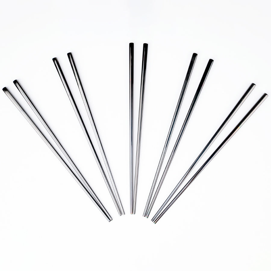 Set de 10 palitos chinos «CHOPSTICKS» de Acero inoxidable 7