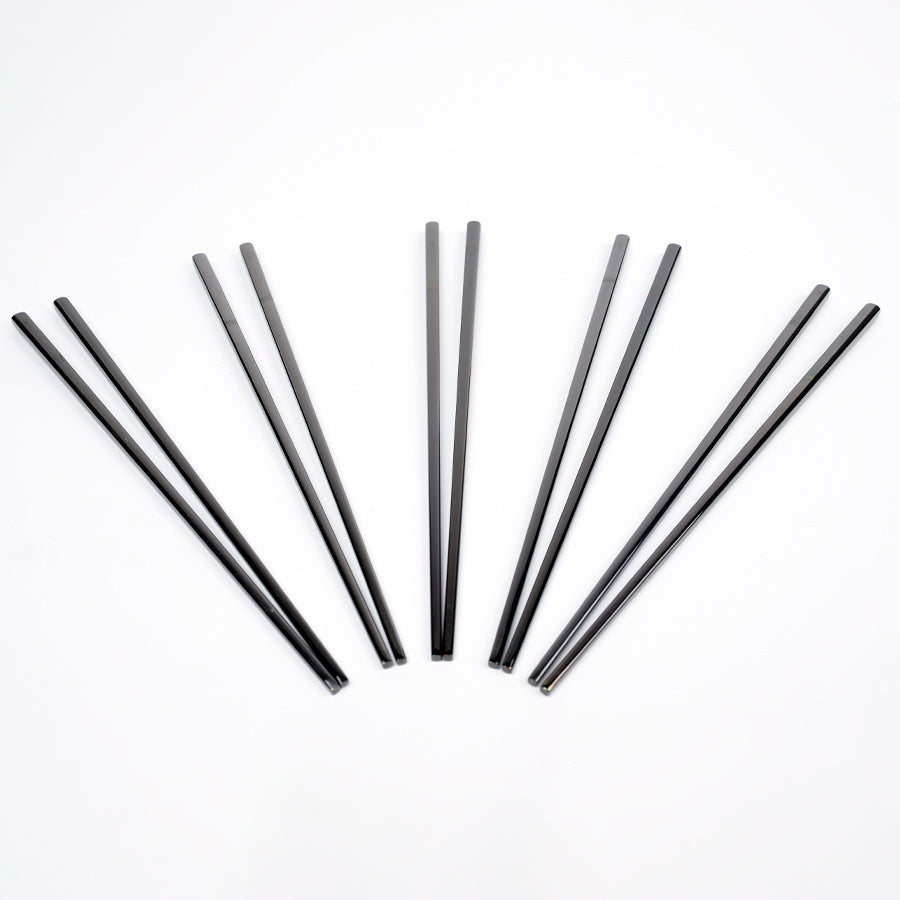 Set de 10 palitos chinos «CHOPSTICKS» de Acero inoxidable 8