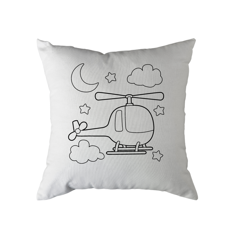 Cojín pintable personalizado + 12 lapices Acuarelables