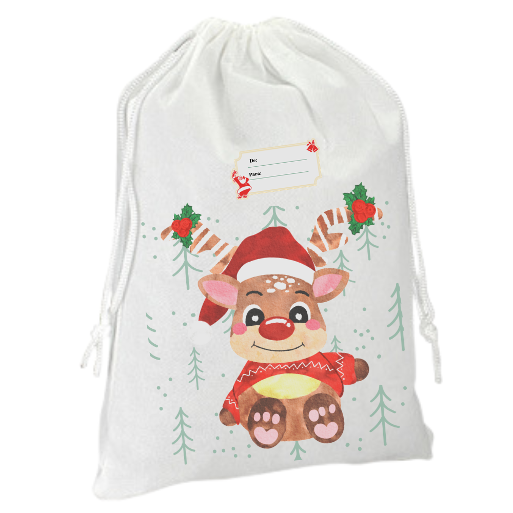 PACK 12 SACOS NAVIDEÑO DE TNT PARA ENVOLVER REGALO